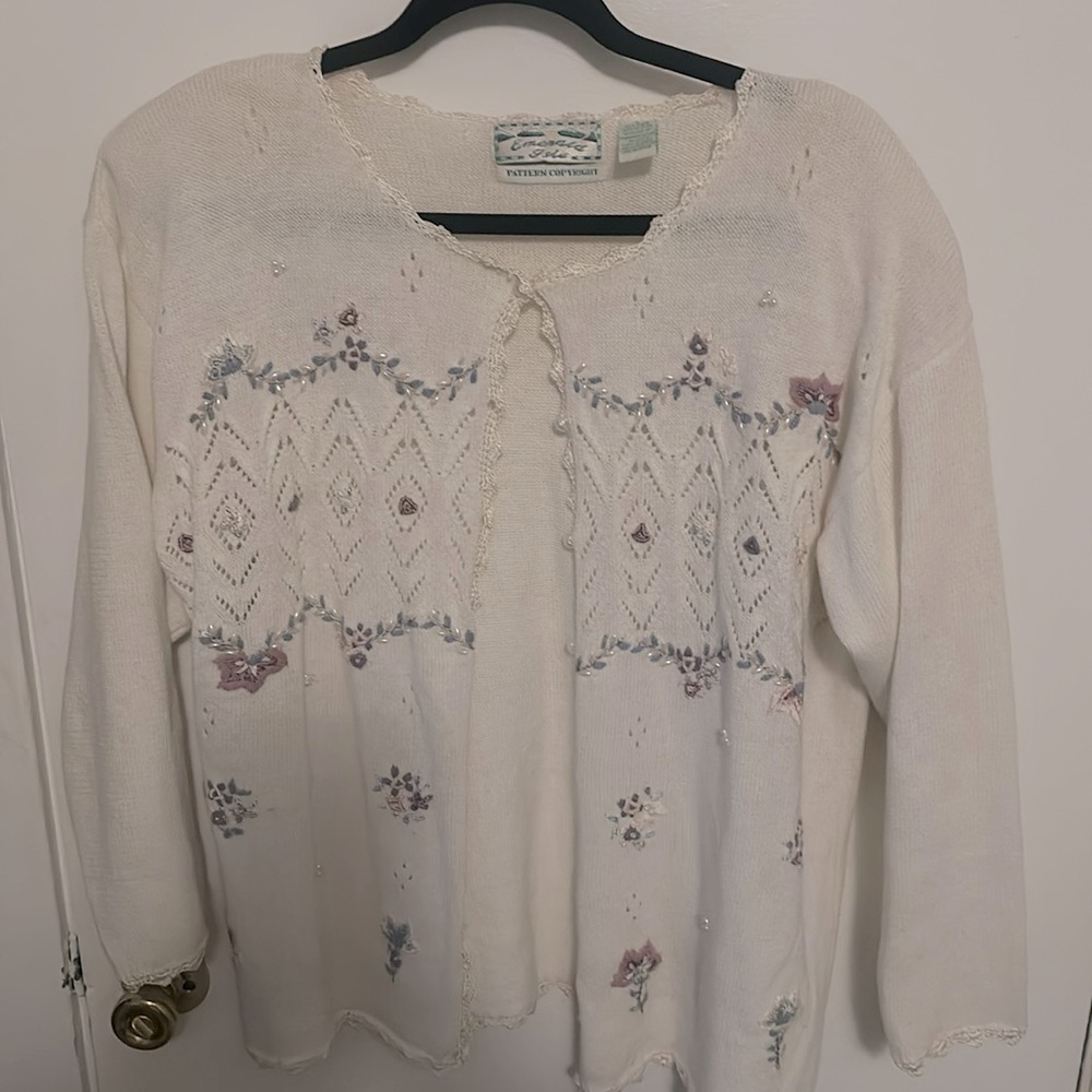 Emerald Isle vintage sweater, size large